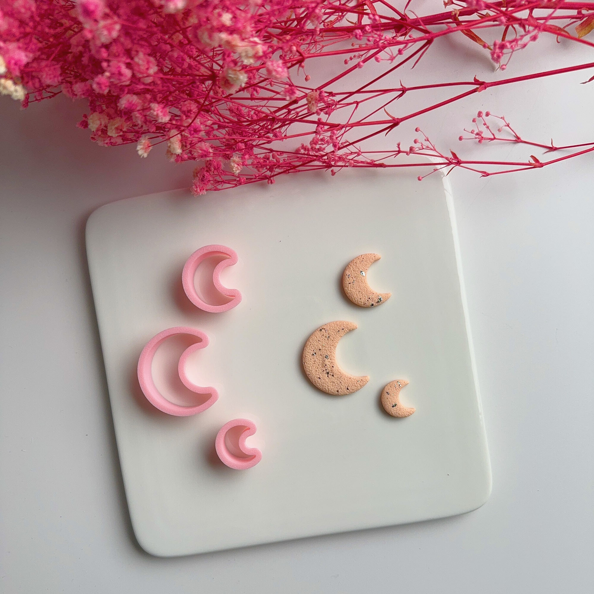 3Pcs/Set Different Sizes Moon  - Jewelry Making Hand Tools ulasan dan harga