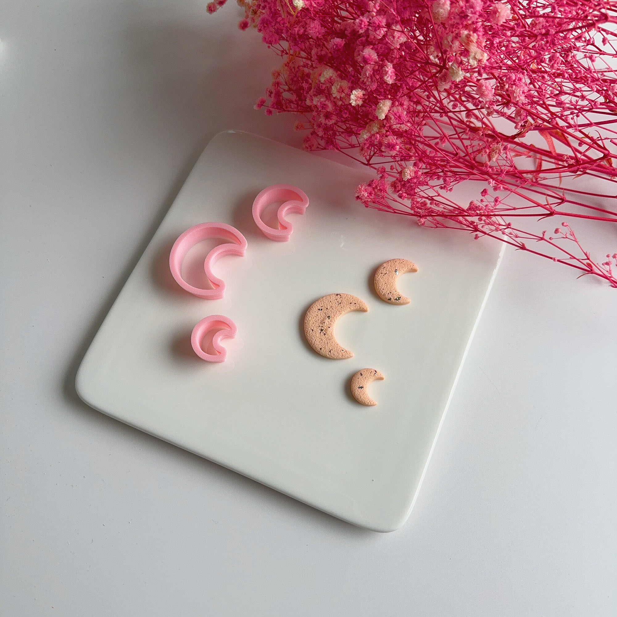 3Pcs/Set Different Sizes Moon  - Jewelry Making Hand Tools ulasan dan harga