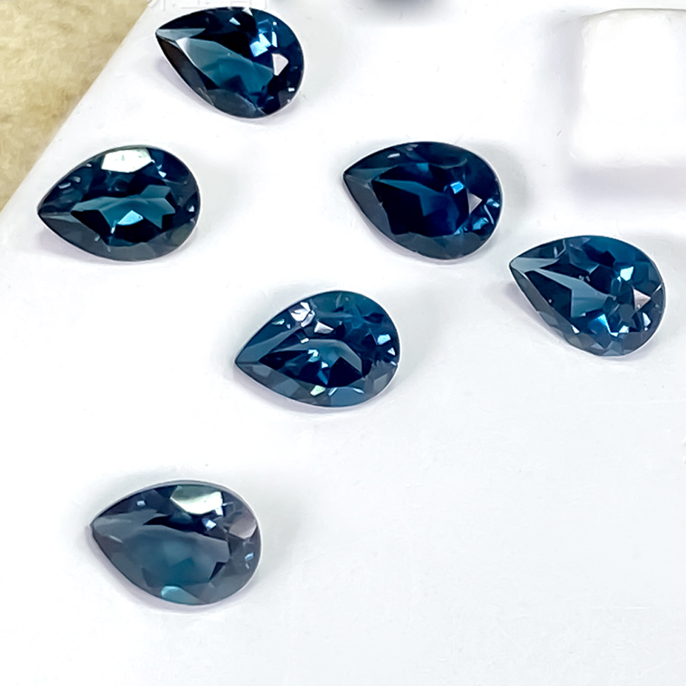 5pcs London Blue Topaz Pear 6x - Jewelry Making In London ulasan dan harga