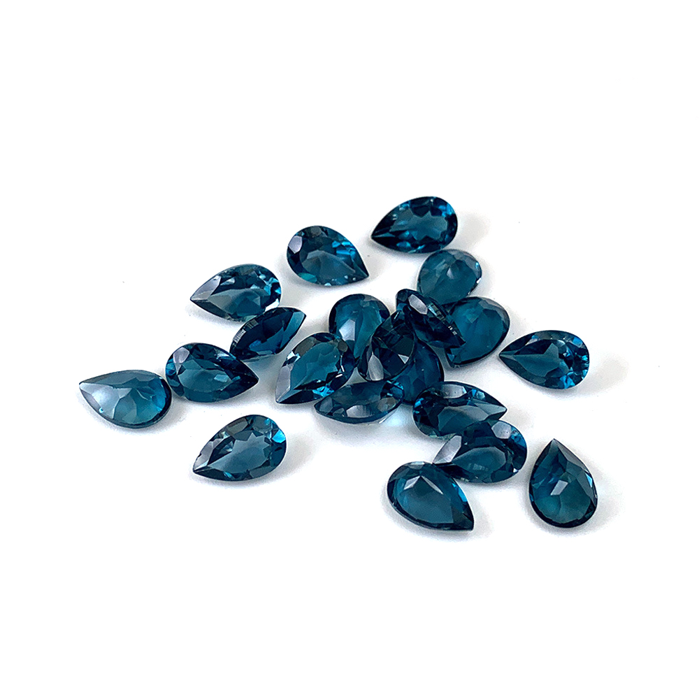 5pcs London Blue Topaz Pear 6x - Jewelry Making In London ulasan dan harga