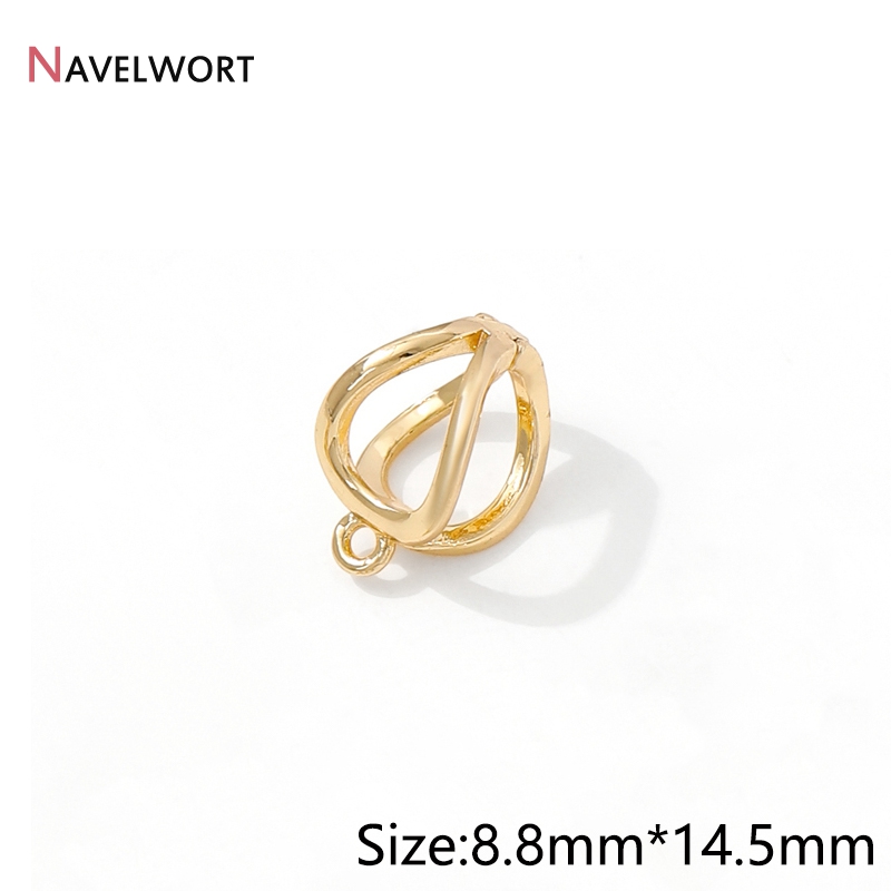 14K Gold Plated Brass Metal Ho - Jewelry Making Hardware ulasan dan harga