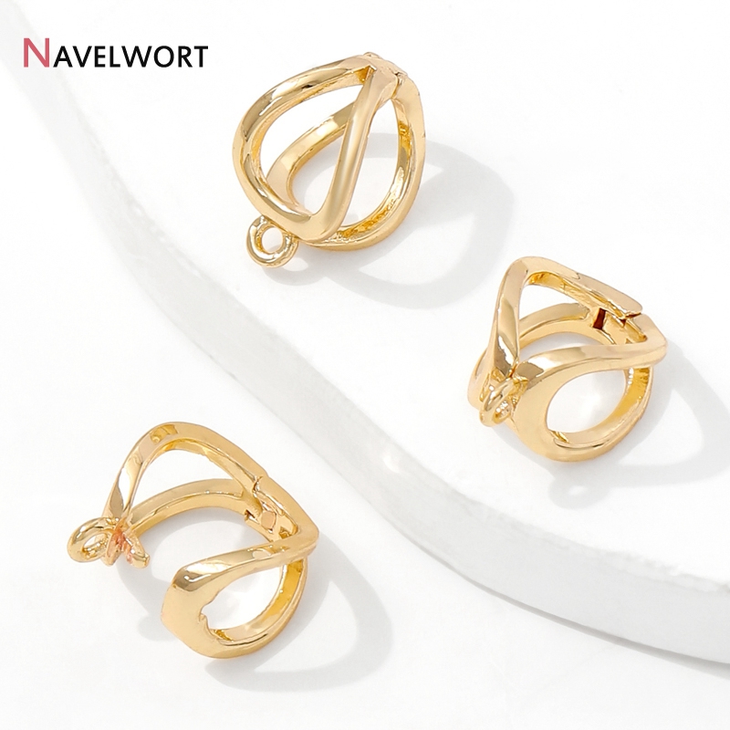 14K Gold Plated Brass Metal Ho - Jewelry Making Hardware ulasan dan harga