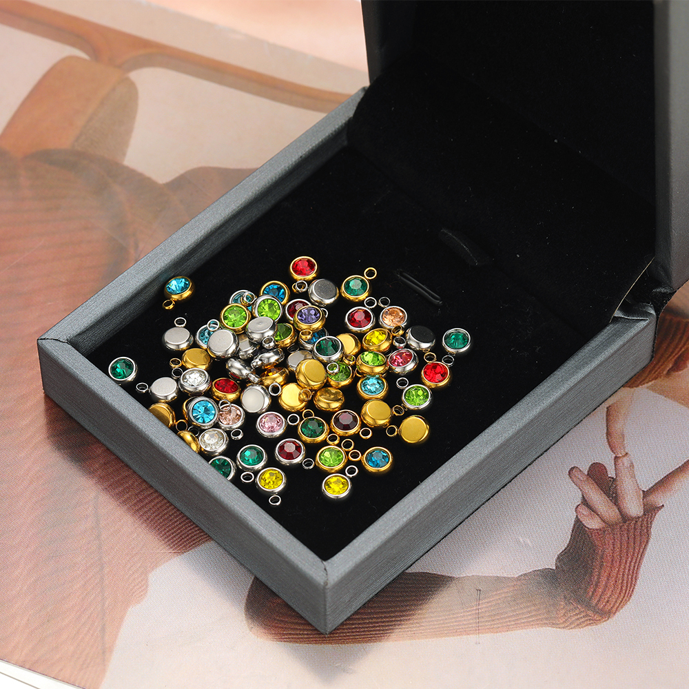20pcs Zircon Beads Pendants St - Jewelry Making Gemstones ulasan dan harga