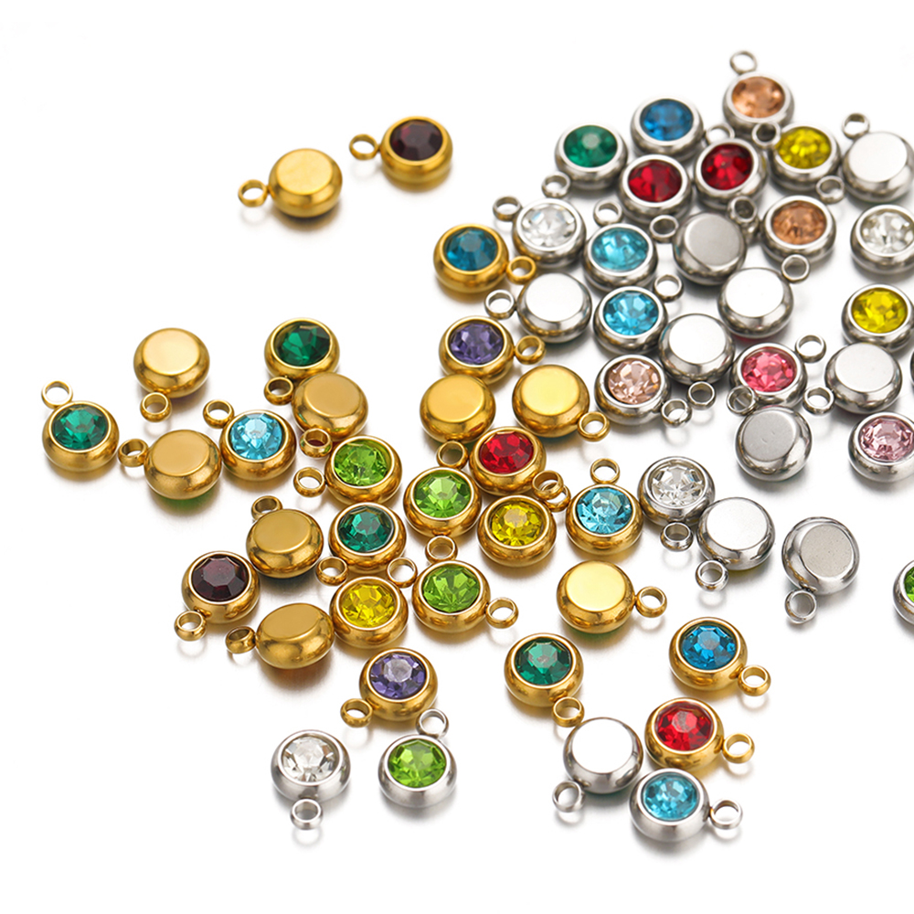 20pcs Zircon Beads Pendants St - Jewelry Making Gemstones ulasan dan harga