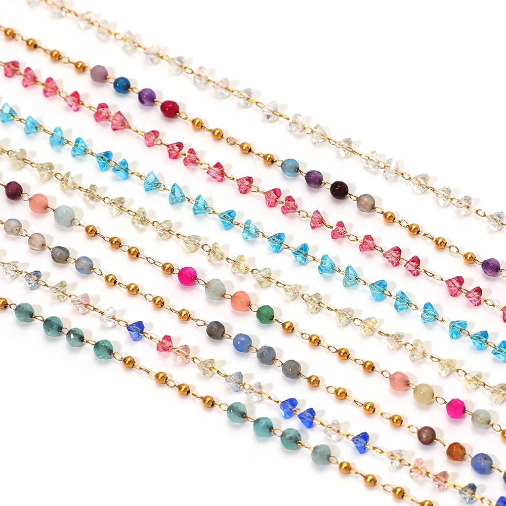 1 Meter Stainless Steel Colorf - Jewelry Making Gemstones ulasan dan harga