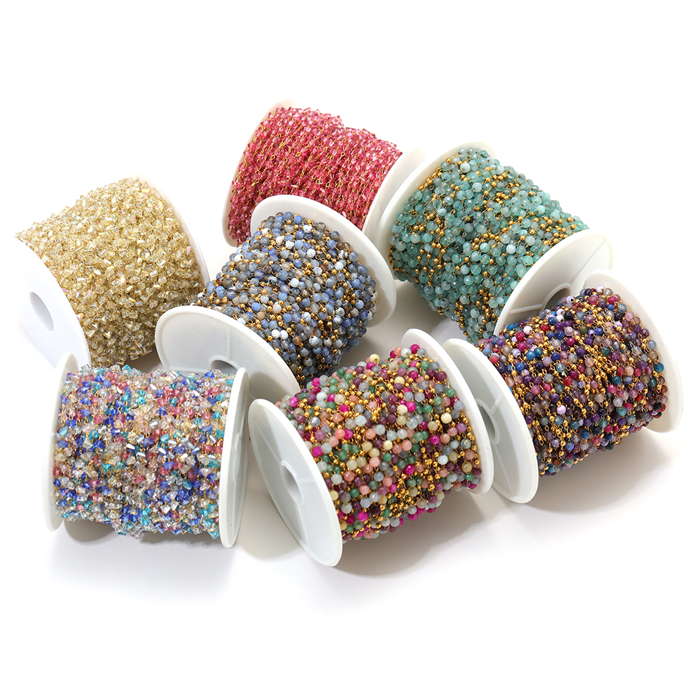 1 Meter Stainless Steel Colorf - Jewelry Making Gemstones ulasan dan harga