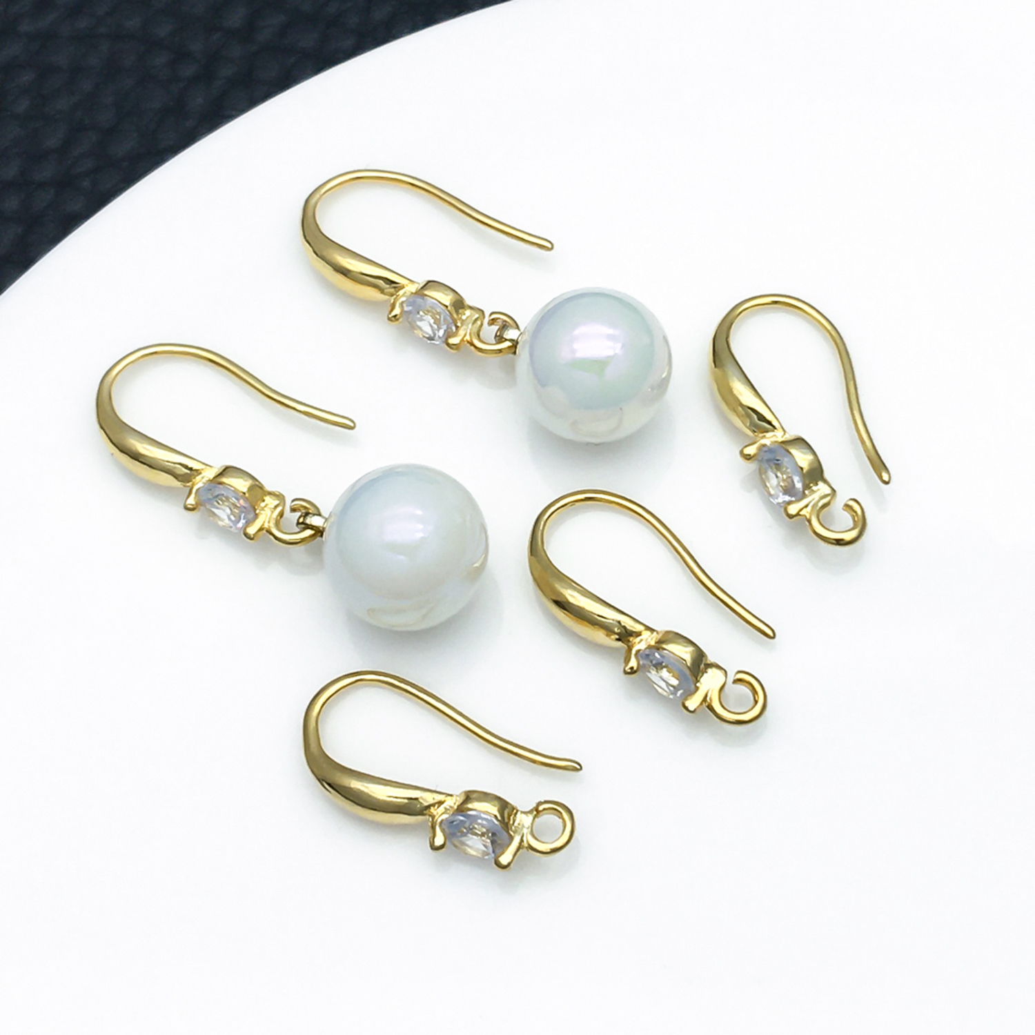 3pcs 10x19mm with Zircon Earri - Jewelry Making Findings ulasan dan harga