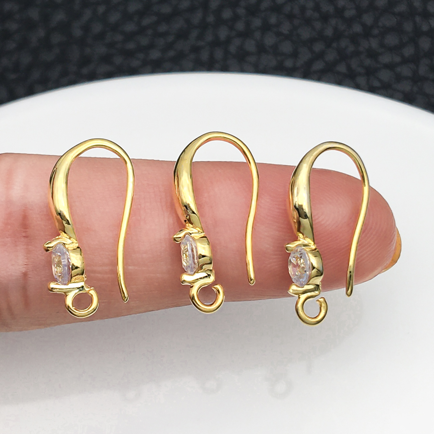 3pcs 10x19mm with Zircon Earri - Jewelry Making Findings ulasan dan harga