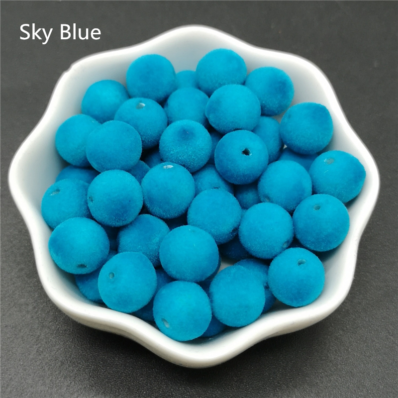 10mm Velvet Beads Acrylic Roun - Bead Mat Velvet ulasan dan harga