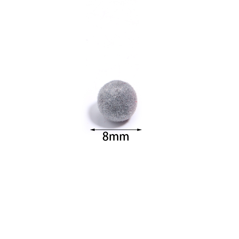 500g/lot 8/10mm Velvet Resin B - Bead Mat Velvet ulasan dan harga