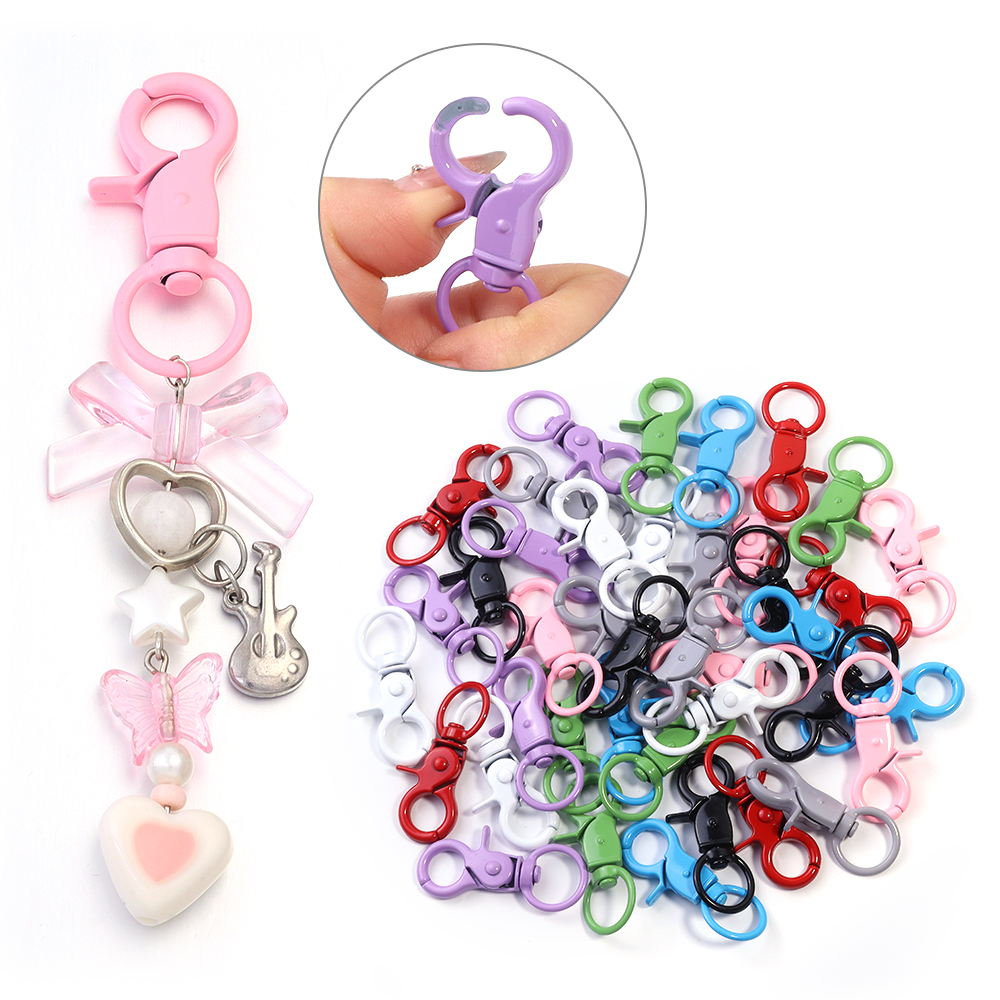 5Pcs/Lot Colorful Swivel Lobst - Jewelry Making Ring Tool ulasan dan harga