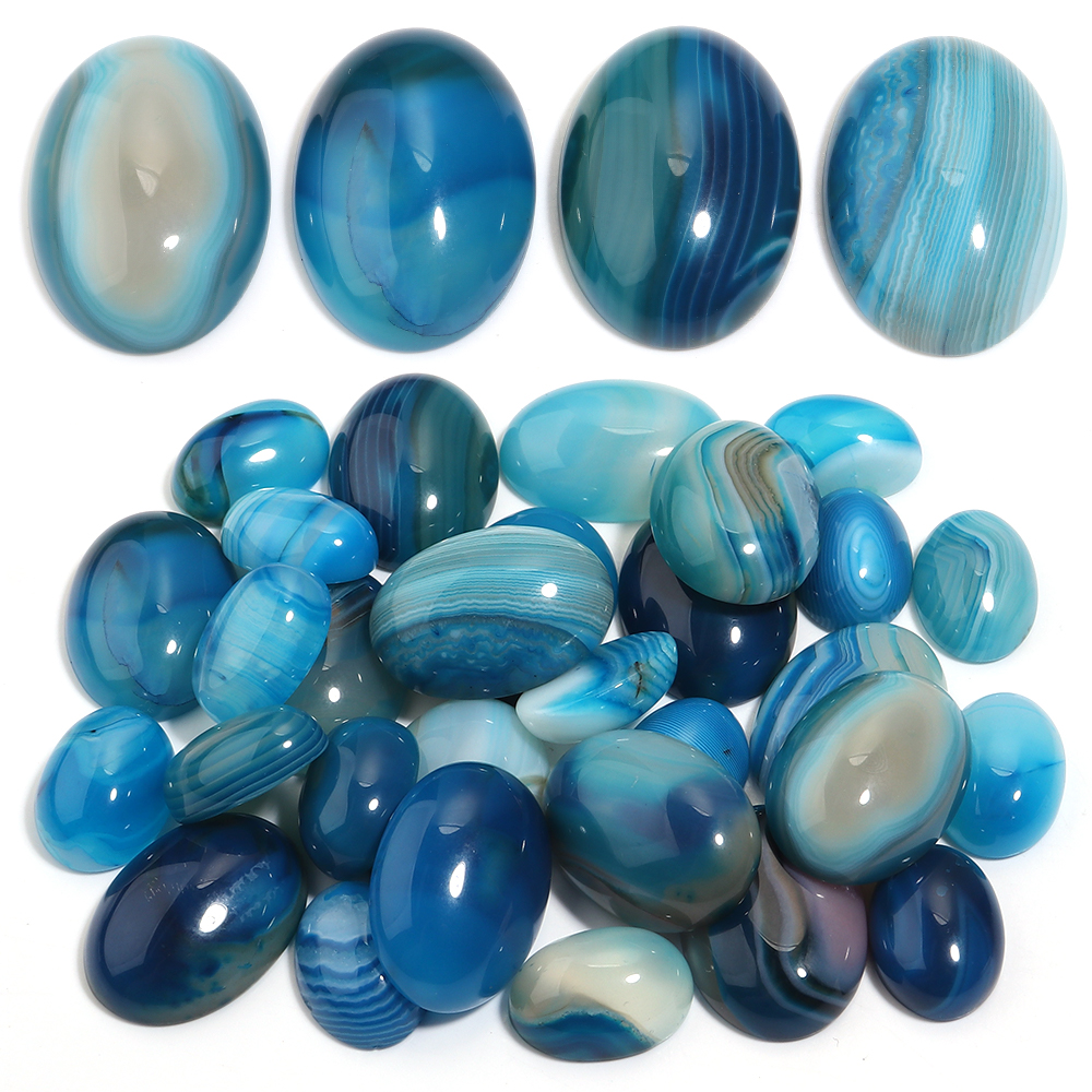 5pcs Natural Stone Cabochon Bl - Jewelry Making Ring Tool ulasan dan harga