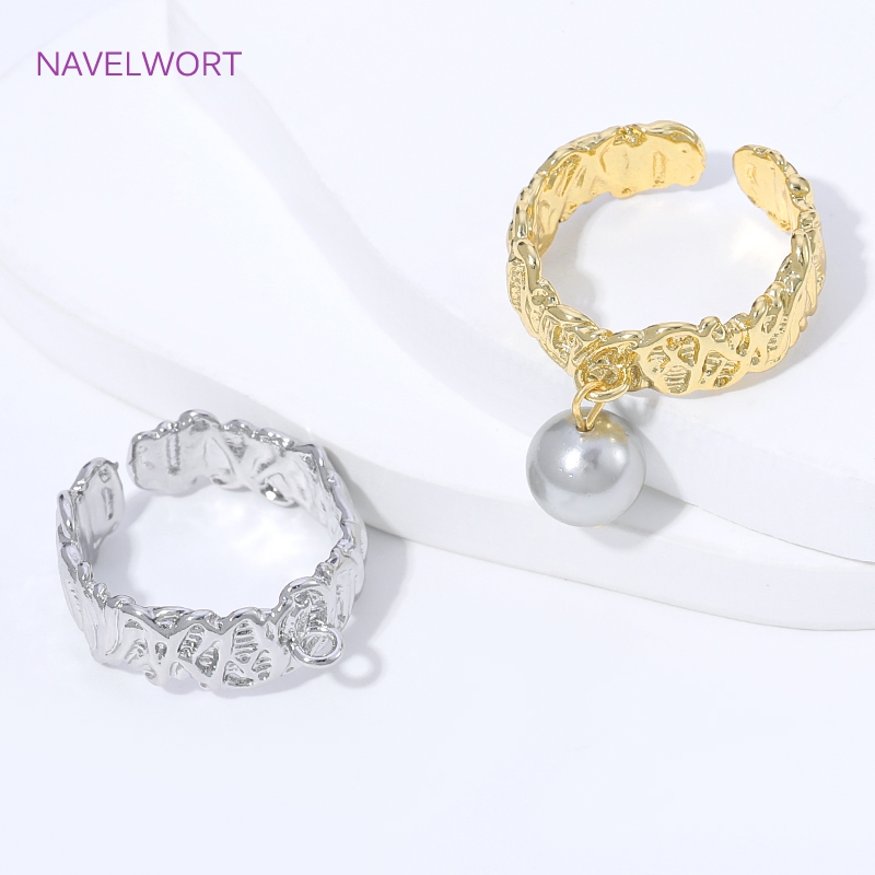 18K Gold Plated Brass Stripe O - Jewelry Making Ring Tool ulasan dan harga