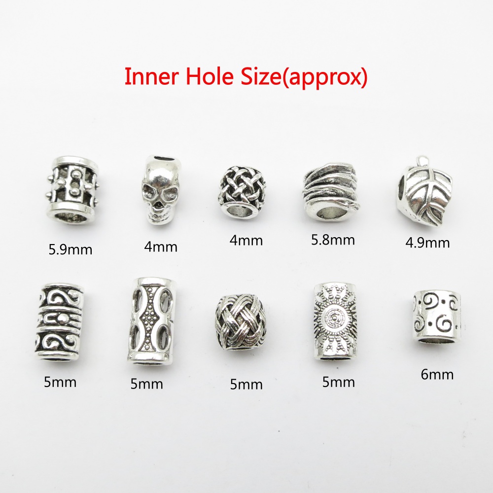 10Pcs/Pack Skull/Leaf DIY bead - Jewelry Making Ring Tool ulasan dan harga