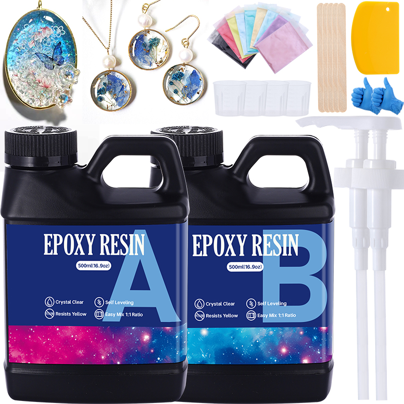 Fast Curing 1:1 Crystal Clear  - Jewelry Making Board ulasan dan harga