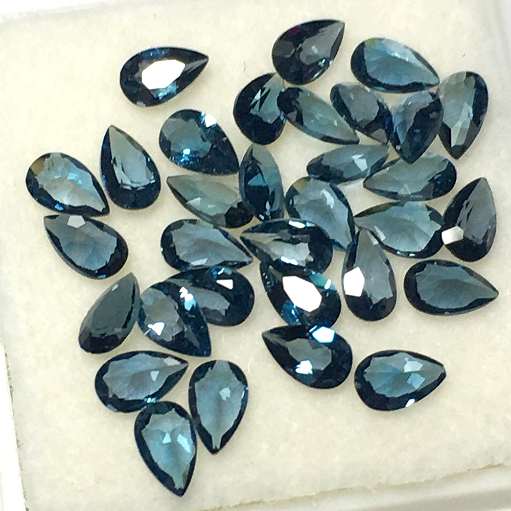 2pcs Natural Stone London Blue - Jewelry Making In London ulasan dan harga