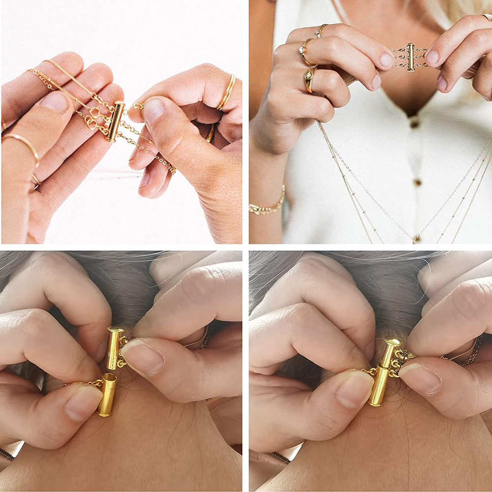 2pcs Multi Strand Necklace Lay - Jewelry Making Hardware ulasan dan harga