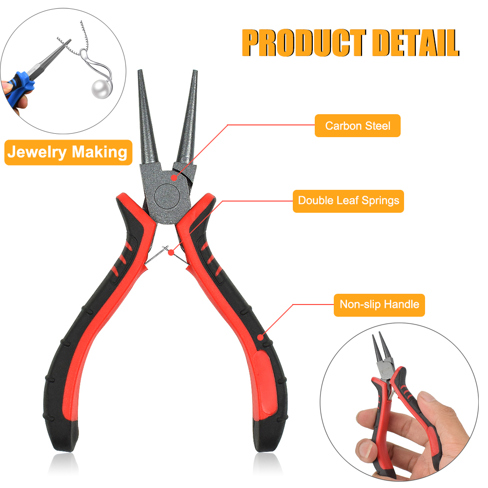 NEWACALOX 8Pcs Mini Pliers Set - Jewelry Making Loop Pliers ulasan dan harga