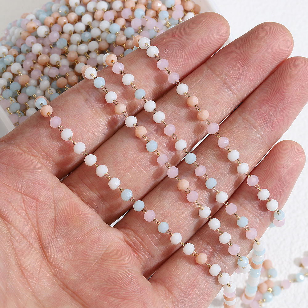 1Meter Stainless Steel Crystal - Jewelry Making Gemstones ulasan dan harga