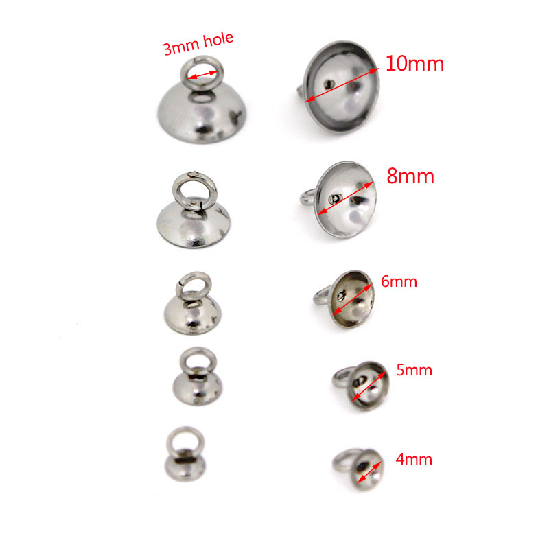 20Pcs 4/5/6/8/10mm Stainless S - Jewelry Making Findings ulasan dan harga