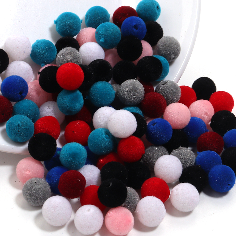 100Pcs/Lot Resin Beads 8/10mm  - Bead Mat Velvet ulasan dan harga