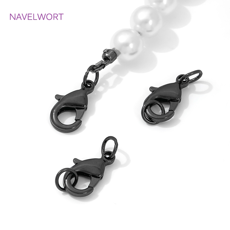 Black Color Brass Lobster Clas - Jewelry Making Hardware ulasan dan harga