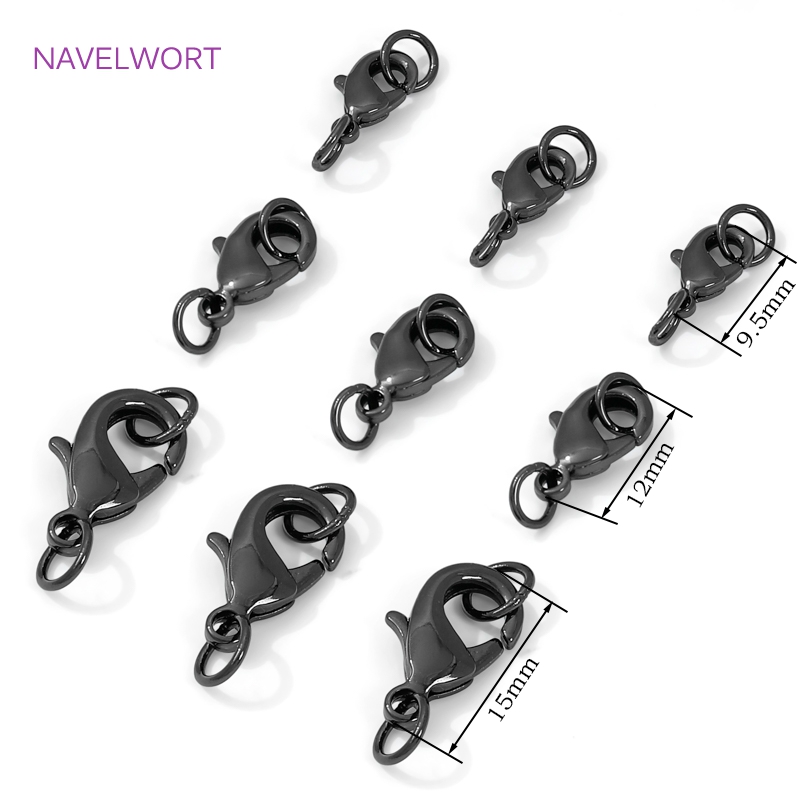 Black Color Brass Lobster Clas - Jewelry Making Hardware ulasan dan harga