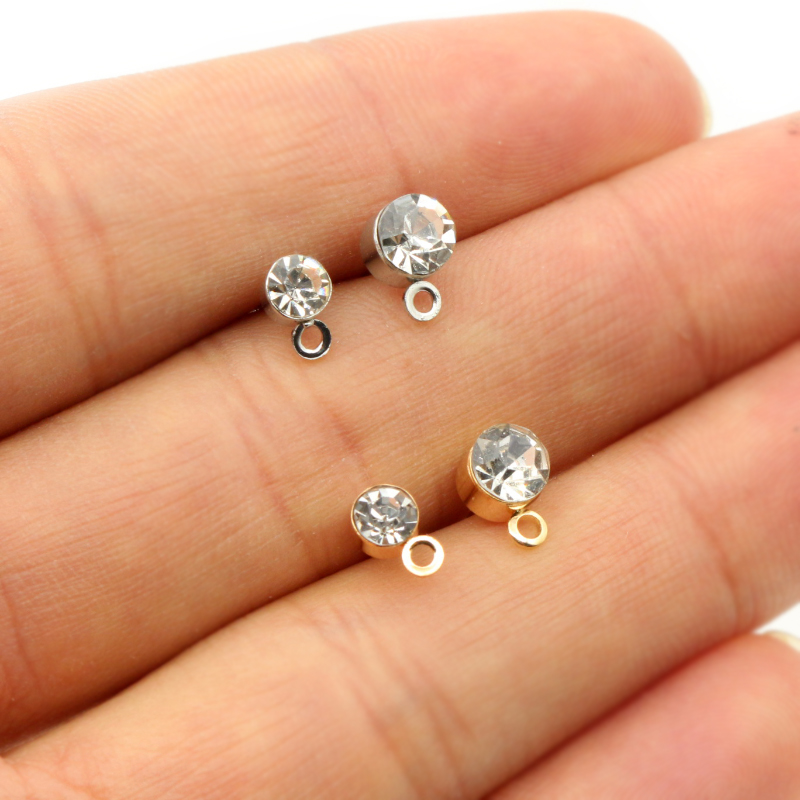 50pcs Stud Earrings Pins with  - Jewelry Making Findings ulasan dan harga