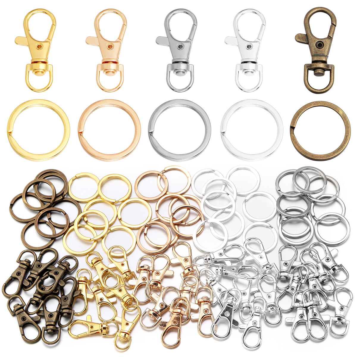 10Sets Alloy Swivel Lobster Cl - Jewelry Making Findings ulasan dan harga