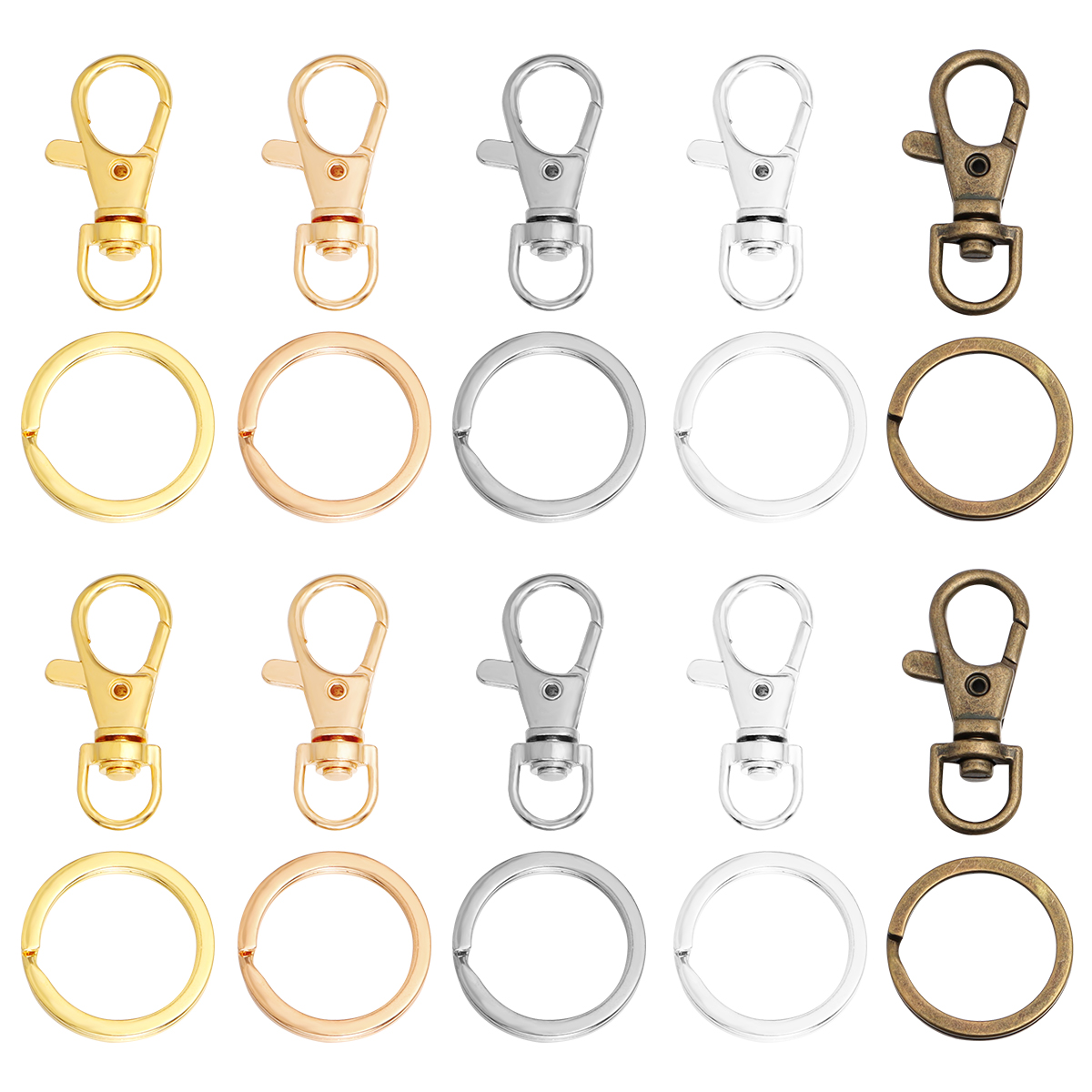 10Sets Alloy Swivel Lobster Cl - Jewelry Making Findings ulasan dan harga