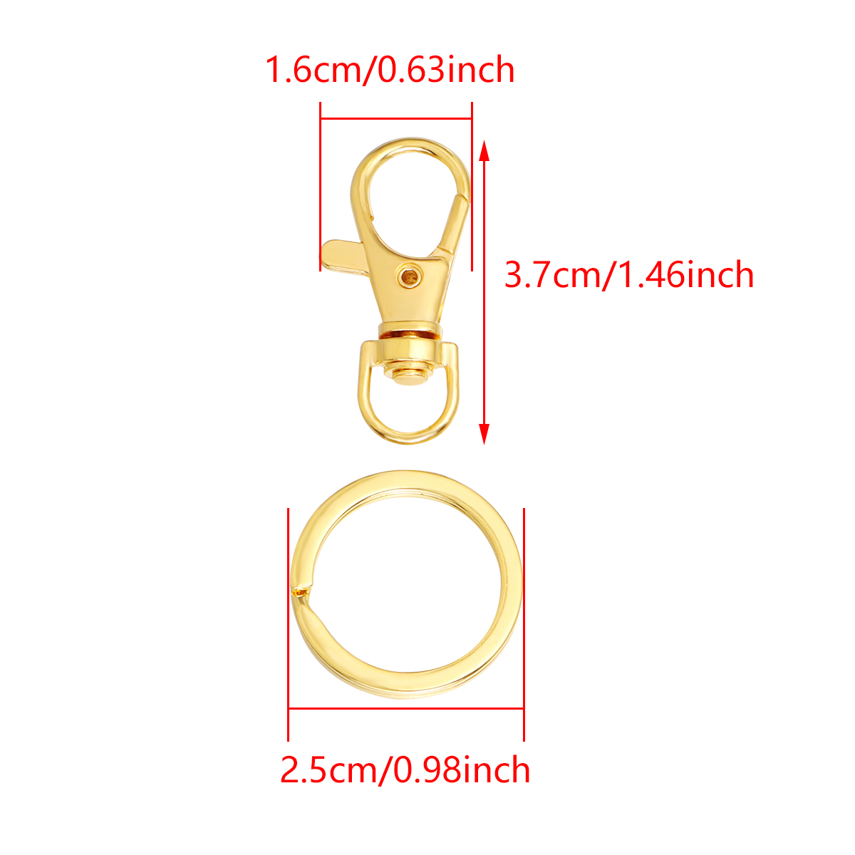 10Sets Alloy Swivel Lobster Cl - Jewelry Making Findings ulasan dan harga