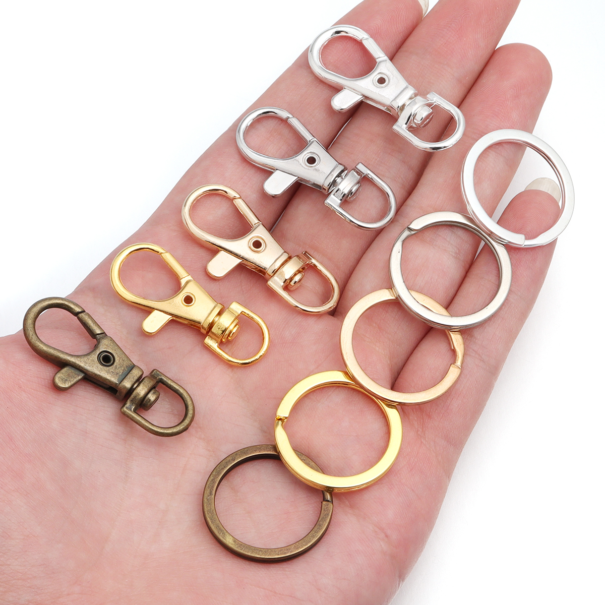 10Sets Alloy Swivel Lobster Cl - Jewelry Making Findings ulasan dan harga