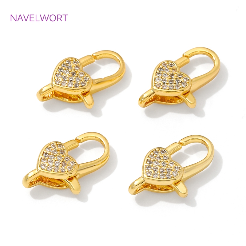 18K Gold Plated Inlaid Zircon  - Jewelry Making Metal Supplies ulasan dan harga