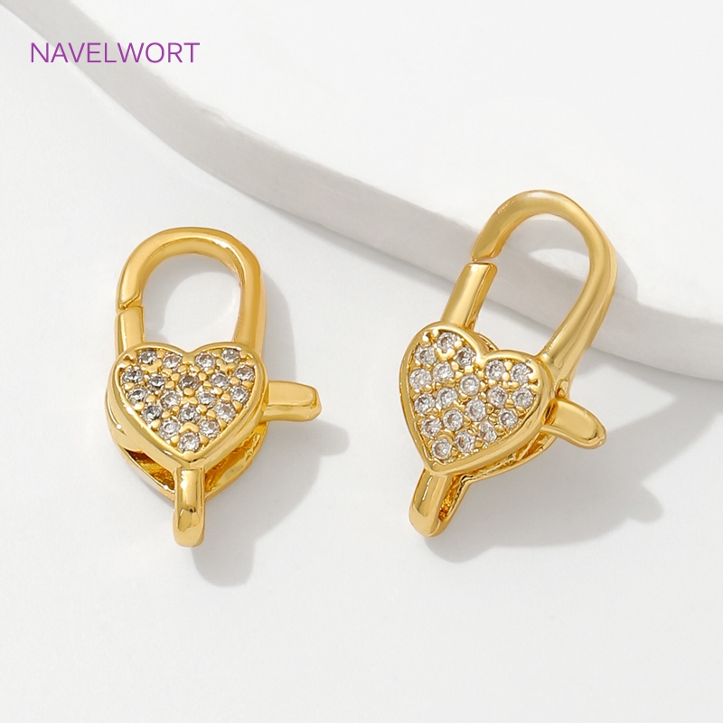 18K Gold Plated Inlaid Zircon  - Jewelry Making Metal Supplies ulasan dan harga