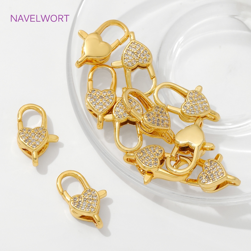 18K Gold Plated Inlaid Zircon  - Jewelry Making Metal Supplies ulasan dan harga